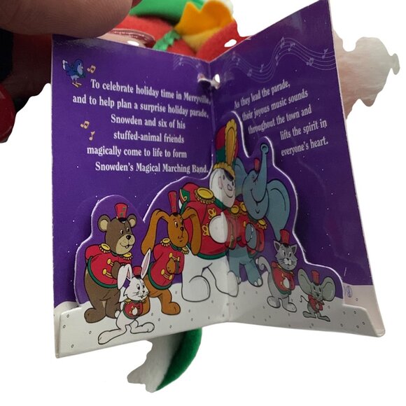 Vtg 1999 Snowden & Friends Holiday Marching Band Plush Toy Commonwealth 8.5" - Picture 3 of 7